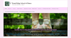 Desktop Screenshot of poundridgeschoolofdance.com
