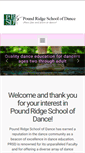 Mobile Screenshot of poundridgeschoolofdance.com